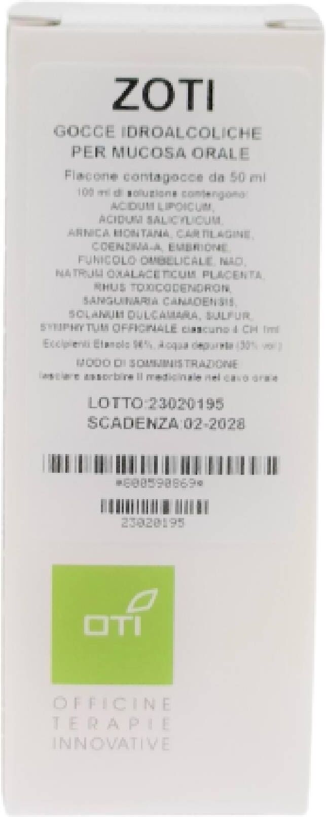 Oti Zoti Soluzione Idroalcolica Gocce 50ml