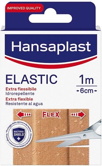 Hansaplast Elastic Extra Flessibile Cerotto In Striscia 6cmx1m 10 Pezzi