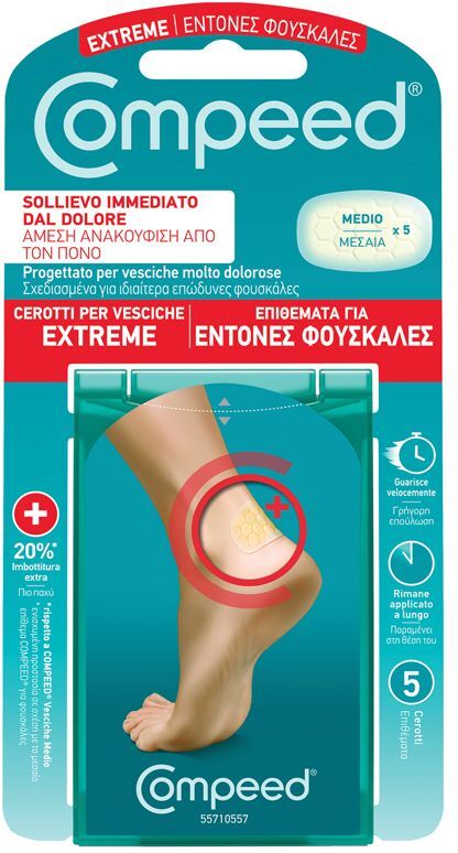 Compeed Cerotti Vesciche Sport Tallone 5 Pezzi