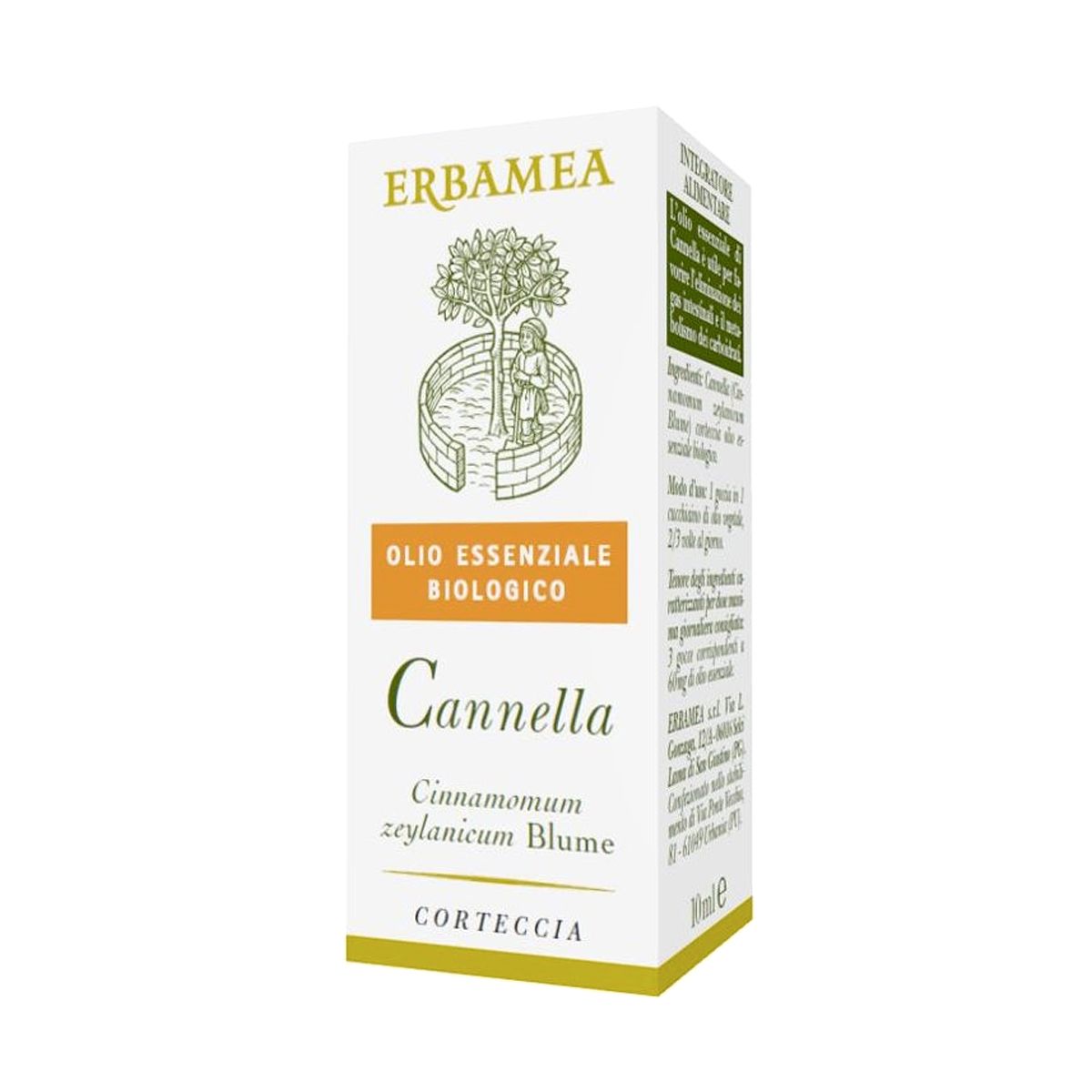 Erbamea Cannella Olio Essenziale Biologico Integratore Stipsi 10ml