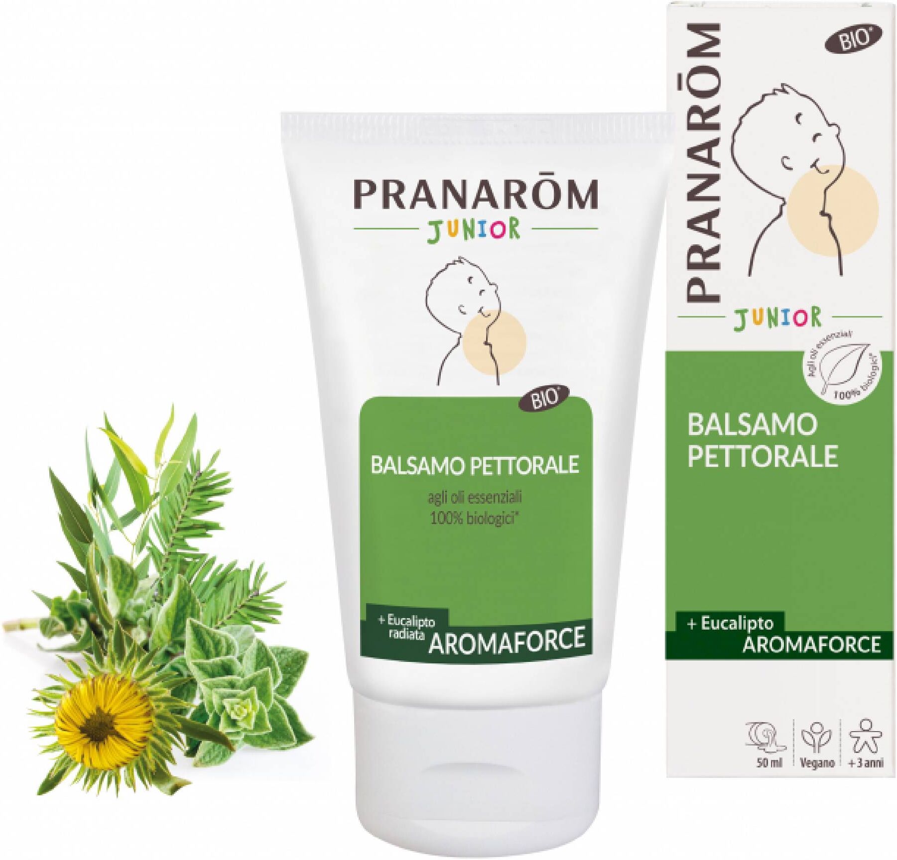 Pranarom Aromaforce Balsamo Pettorale Junior 50ml