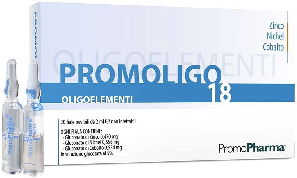 Promopharma Promoligo 18 Zinco Nichel Cobalto 20 Fiale 2ml