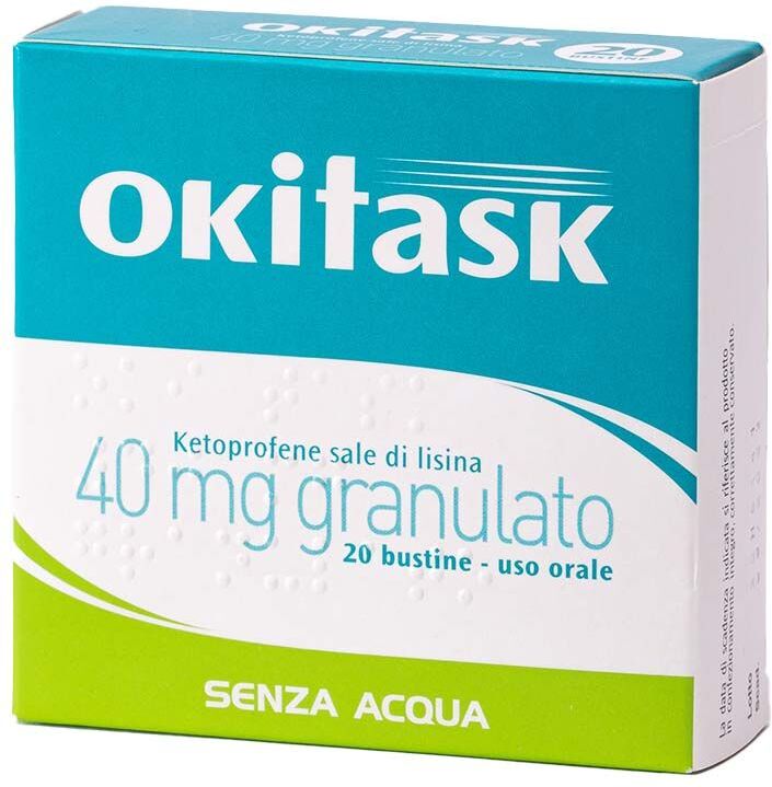 Okitask Ketoprofene Lisina Trattamento Antinfiammatorio 20 Bustine