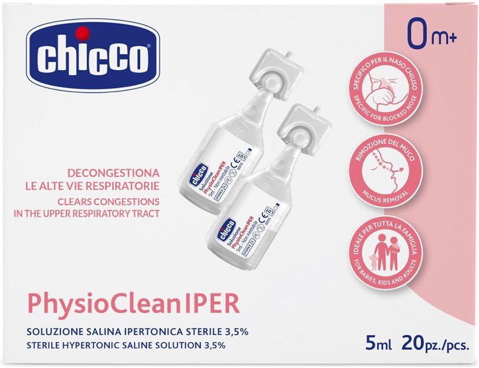 Chicco Soluzione Ipertonica 5ml Soluzione Fisiologica 20 Pezzi