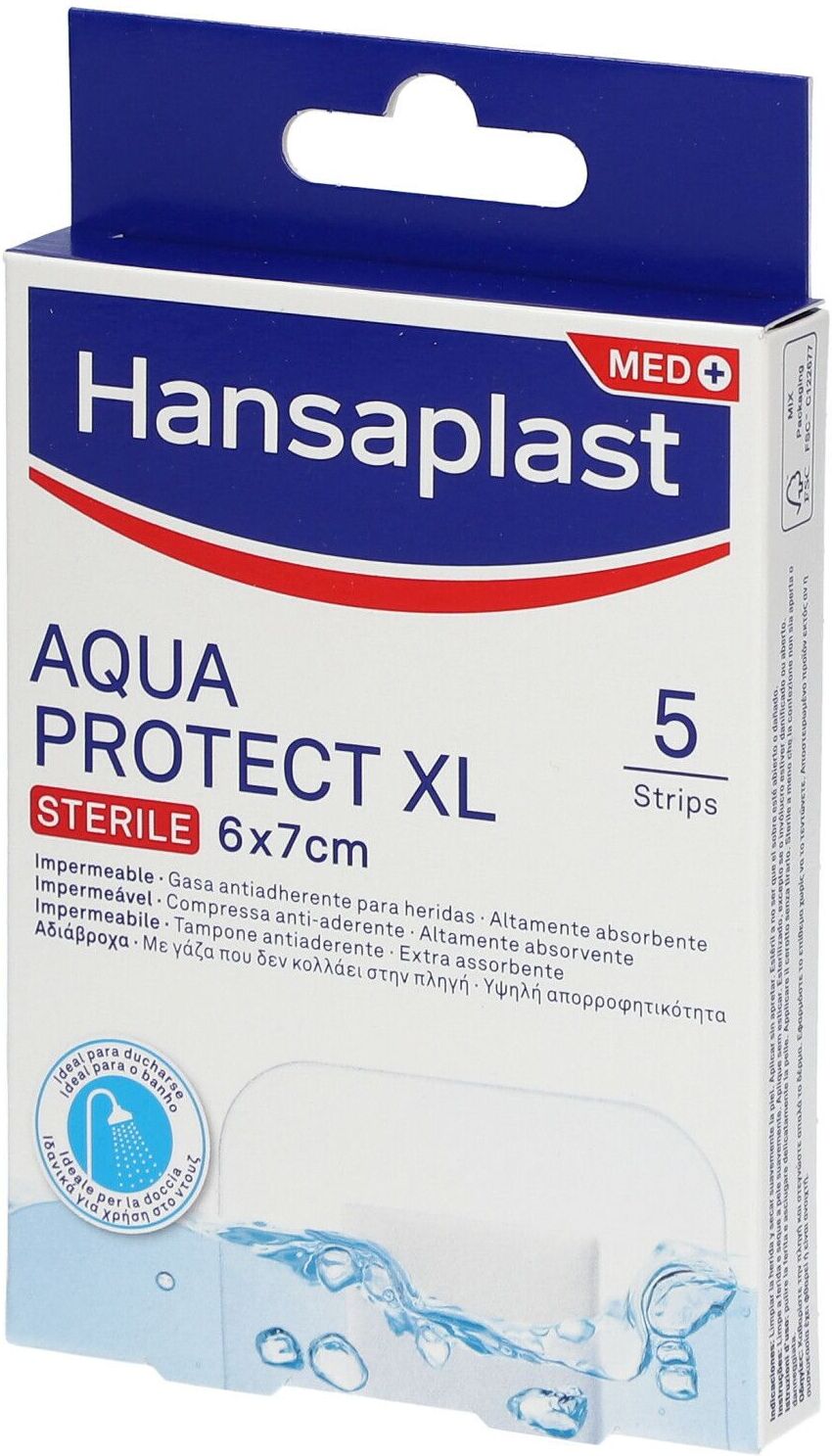 Hansaplast Aqua Protect Xl Cerotto 6x7cm 5 Pezzi