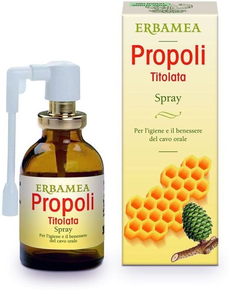 Erbamea Propoli Titolata Spray Bocca Gola 30ml