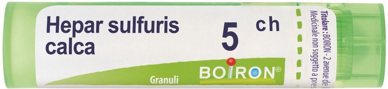 Boiron Hepar Sulfuris Calcareum 5ch 80 Granuli Contenitore Multidose