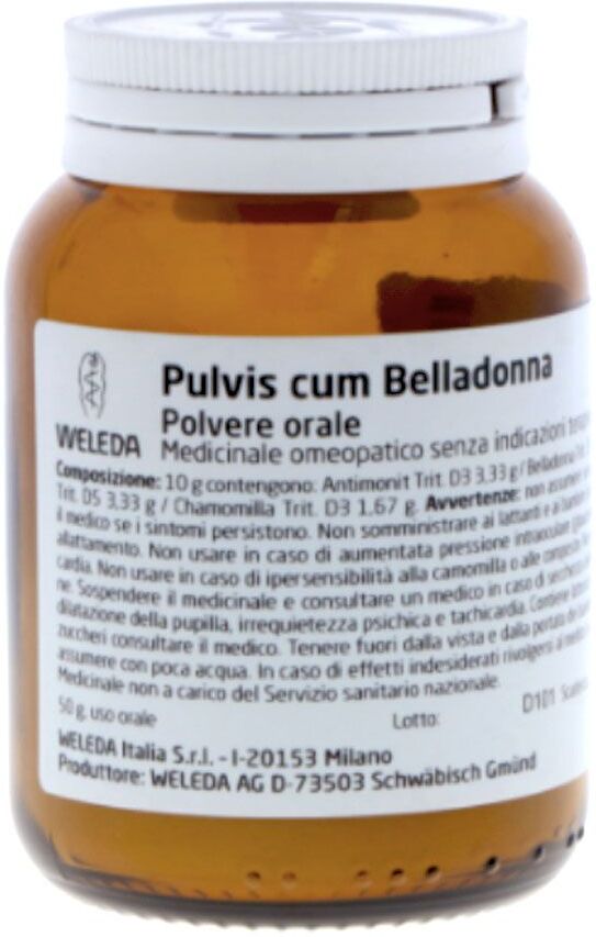 Weleda Pulvis Cum Belladonna Triturazione 50gr