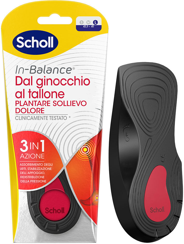 Dr.scholl Plantare Sollievo Dolore Ginocchio Tallone L 2 Pezzi