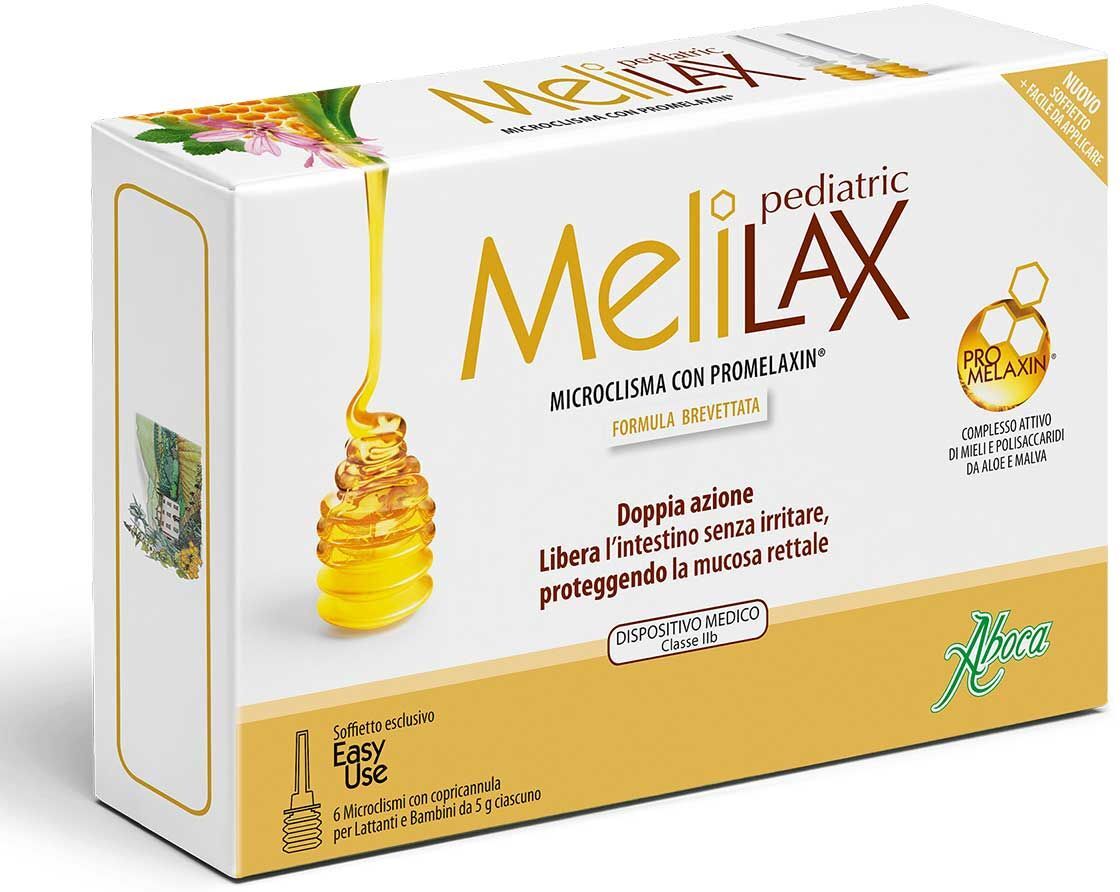 Aboca Melilax Pediatric 6 Microclismi 5g