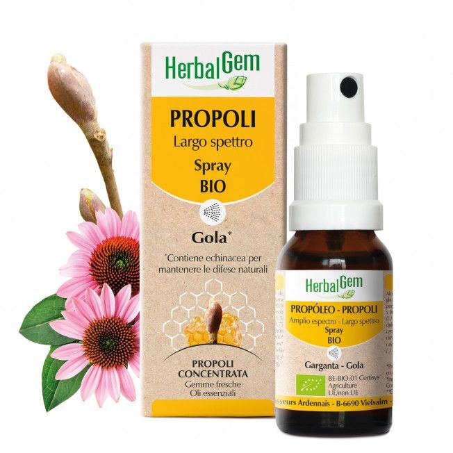 Herbalgem Bio Propoli Spray Gola Largo Spettro 15ml