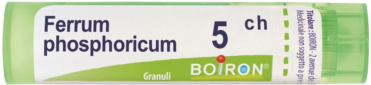 Boiron Ferrum Phosphoricum 5ch 80 Granuli Contenitore Multidose