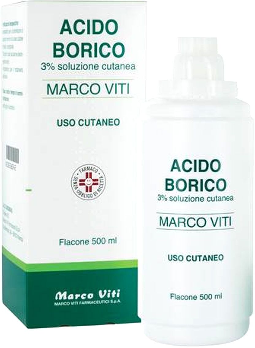 Marco Viti Acido Borico 3% Soluzione Cutanea Antisettico 500ml