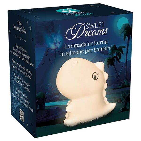 paladin pharma sweet dreams lampada notturna dinosauro in silicone per bambini