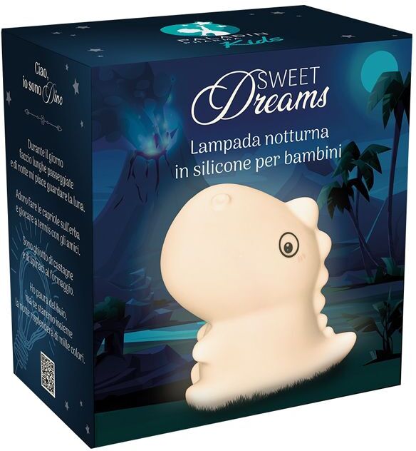 paladin pharma sweet dreams lampada notturna dinosauro in silicone per bambini