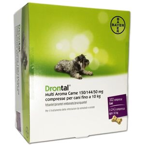 Drontal Multi Aroma Carne Antiparassitario Cani 102 Compresse