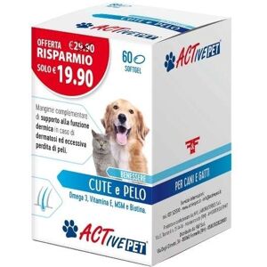 F&F Active Pet Integratore Cute E Pelo Cani E Gatti 60 Perle