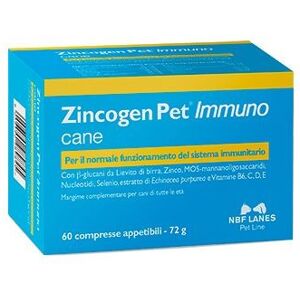 N.b.f. Lanes Srl Zincogen Pet Immuno Mangime Complementare Per Cani 60 Compresse