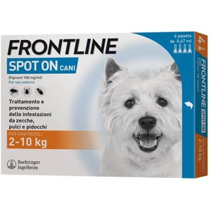 Frontline Spot On Cani Soluzione 2-10kg 4 Pipette 0,67ml 67mg