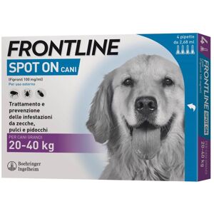 Frontline Spot On Cani Soluzione 20-40kg 4 Pipette 0,67ml 67mg