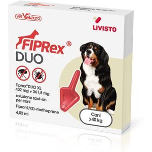 Vet-agro Trading Sp.z O.o. Fiprex Duo Xl 4,02ml Cane Oltre 40kg 1 Pipetta