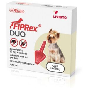 Vet-agro Trading Sp.z O.o. Fiprex Duo 67mg + 60,3mg Soluzione Spot On Cani 1 Pipetta