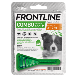 Frontline Combo Spot On Cani 2-10kg 1 Pipetta 0,67ml 67mg+60,3mg