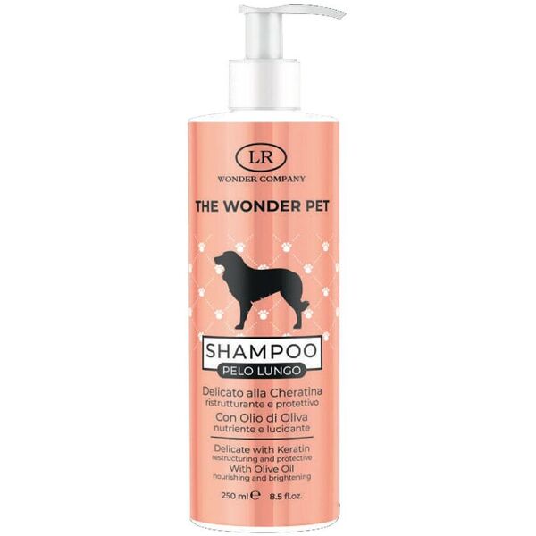 lr company wonder pet shampoo animali pelo lungo 250ml