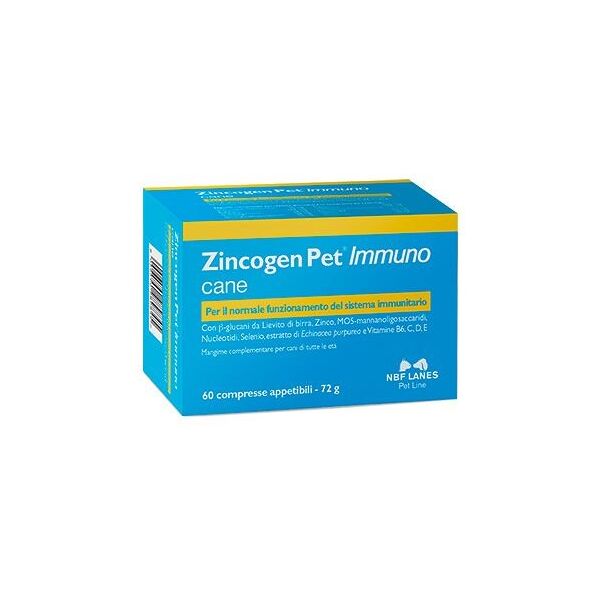 n.b.f. lanes srl zincogen pet immuno mangime complementare per cani 60 compresse