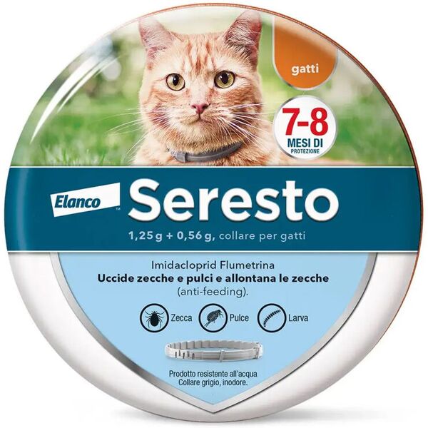 seresto collare antiparassitario gatti 12,5g 38cm