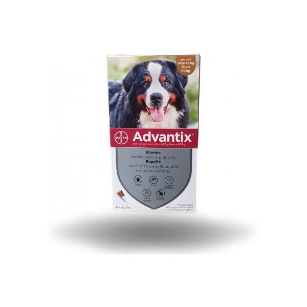 advantix spot on antiparassitario cani 40-60kg 4 pipette