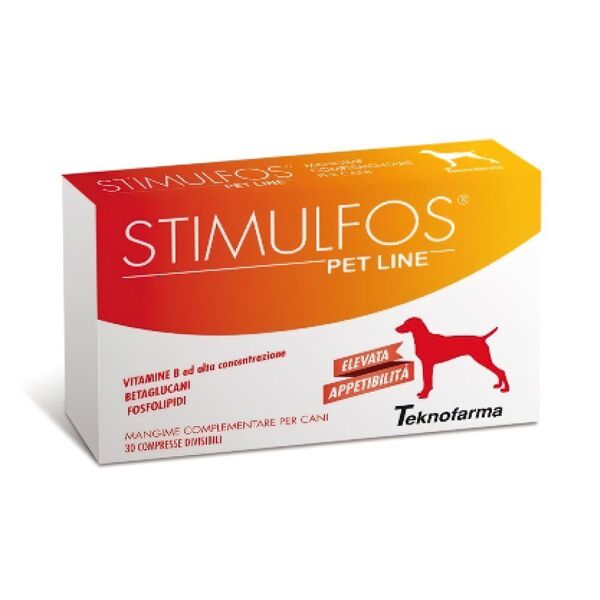 teknofarma spa stimulfos pet line integratore cane 30 compresse