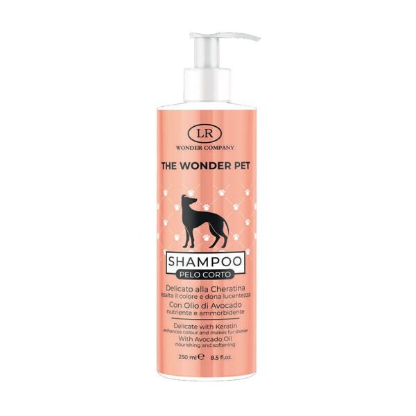 lr company wonder pet shampoo animali pelo corto 250ml
