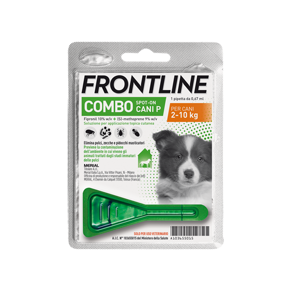 frontline combo spot on cani 2-10kg 1 pipetta 0,67ml 67mg+60,3mg