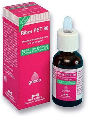 ribes pet 80 gocce mangime cani gatti 25ml