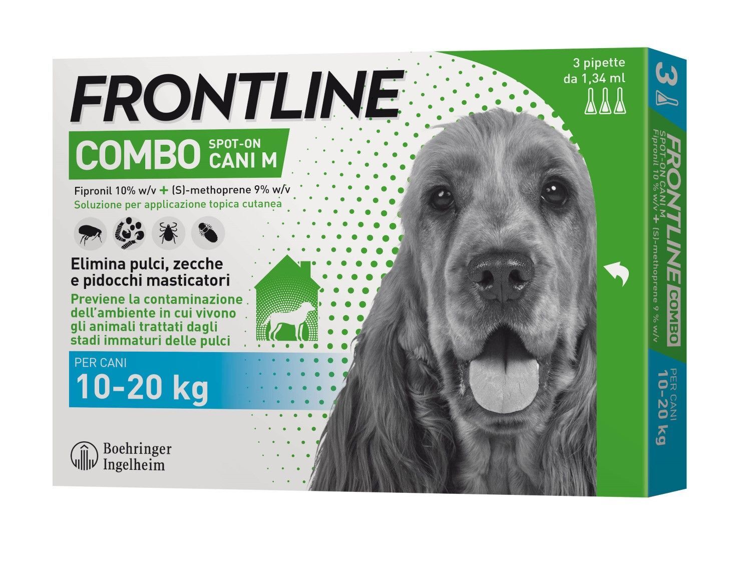 frontline combo cani 3 pipette 10-20kg