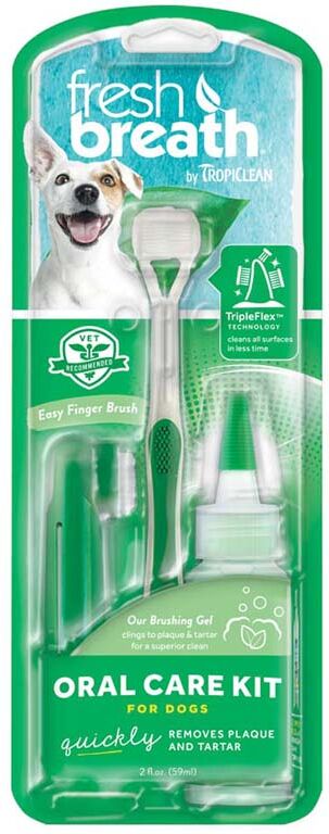 tropiclean fresh breath oral care kit