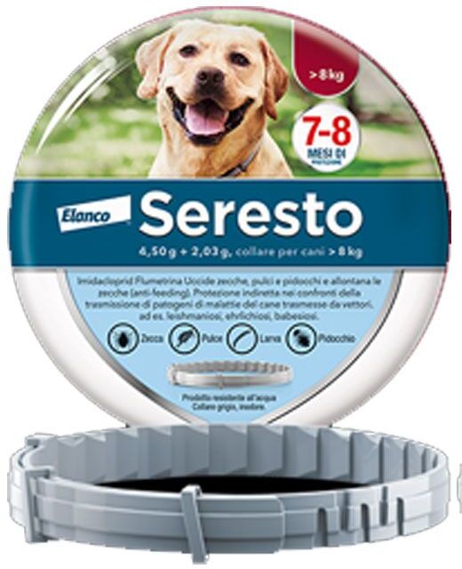 seresto collare antiparassitario per cani da +8kg