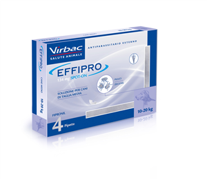 Effipro Spot-on Soluzione 4 Pipette 1,34ml 134mg Cani Da 10 A 20 Kg