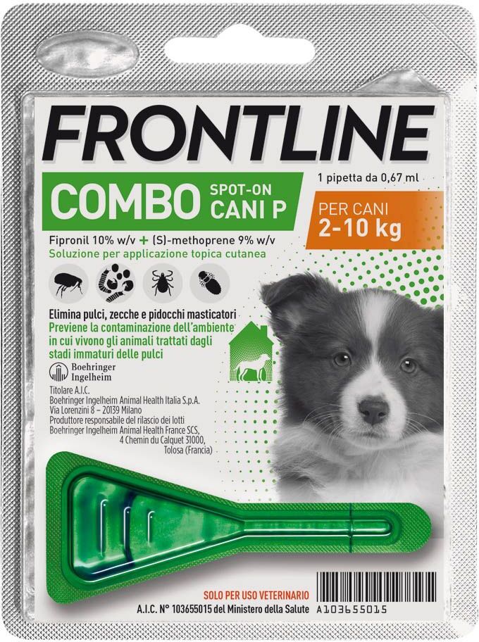 Frontline Combo Spot On Gatti Furetti Soluzione 1 Pipetta 0,5ml 50mg+60mg