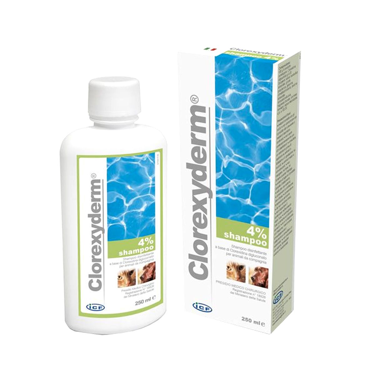 Clorexyderm Shampoo 4% Disinfettante Animali 250ml