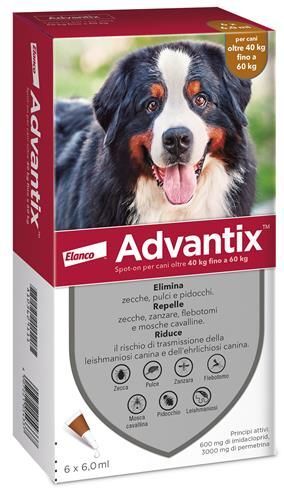 Advantix Spot On Cani 40-60kg 6 Pipette