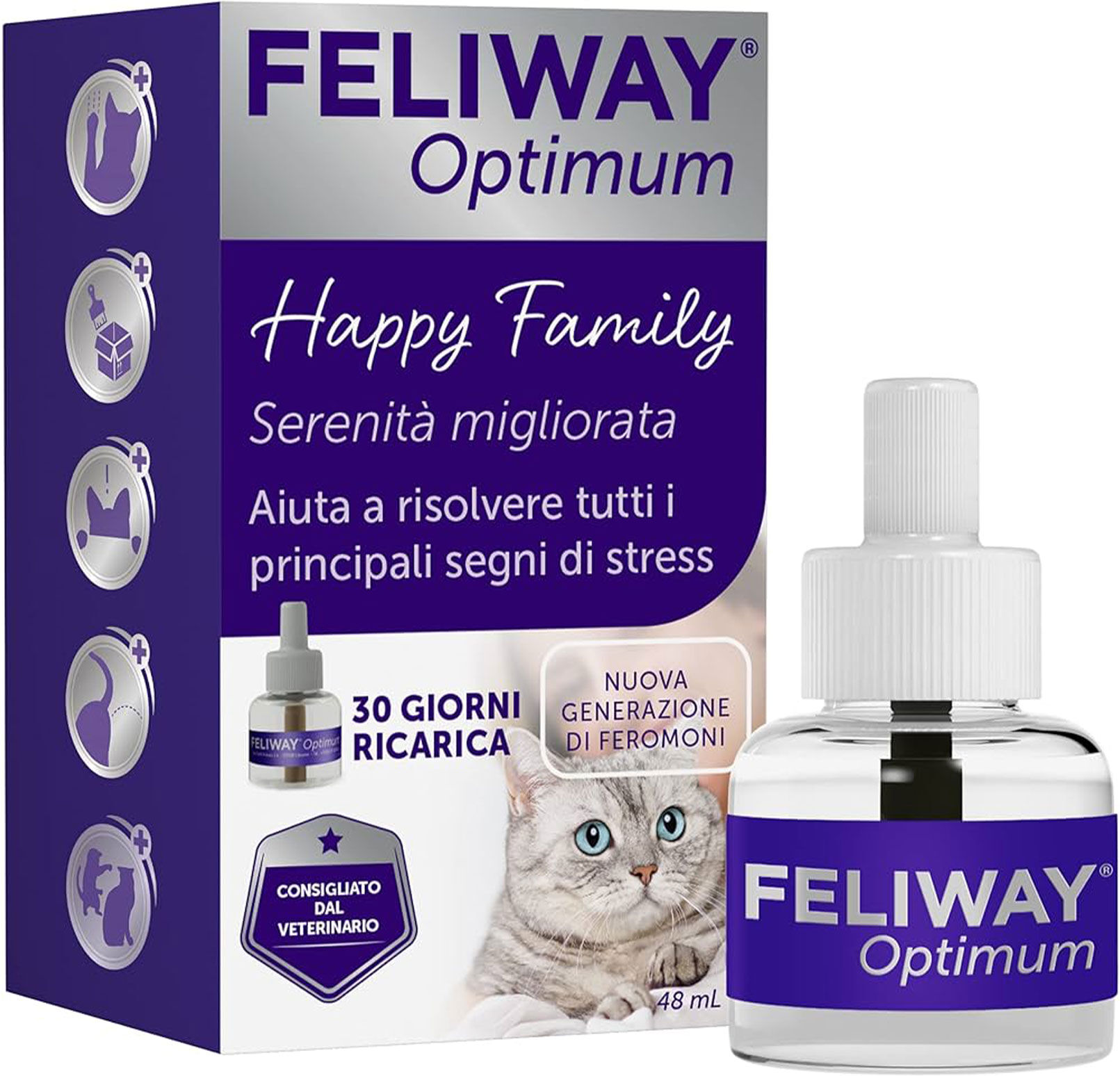 Feliway Optimum Feromoni Gatto Ricarica 48ml