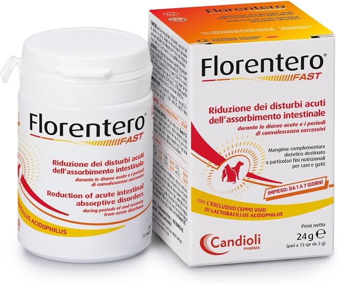 Candioli Florentero Fast Complemento Alimentare Per Cani E Gatti 12 Compresse