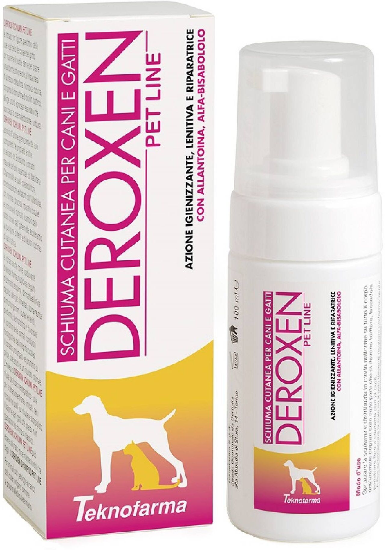 Deroxen Pet Line Schiuma Cutanea Cani E Gatti 100ml