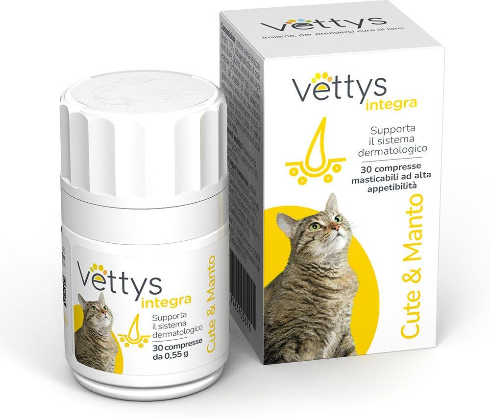 Vettys Integra Cute Manto Gatti 30 Compresse Masticabili