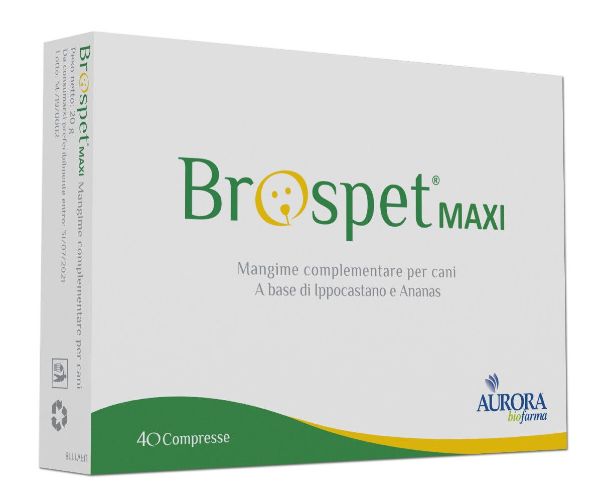 Aurora Biofarma Brospet Maxi Integratore Per Animali 40 Compresse