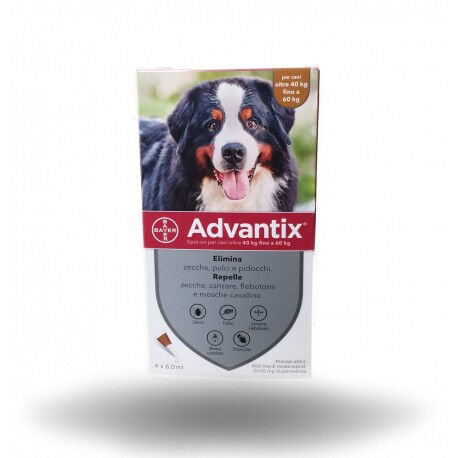 Advantix Spot On Antiparassitario Cani 40-60kg 4 Pipette