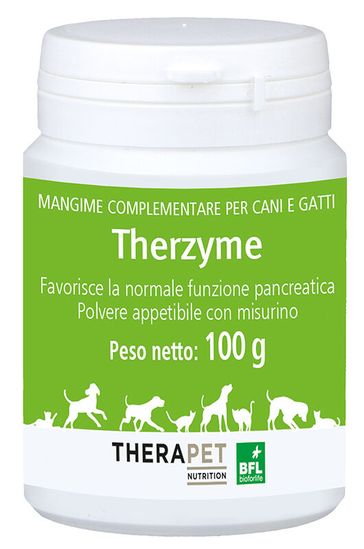 Therapet Nutrition Therzyme Mangime Complementare Cani E Gatti 100g