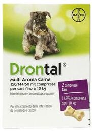 Drontal Multi Aroma Carne Antiparassitario Cani 2 Compresse